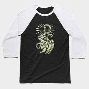 H.P. Lovecraft Tentacles Lantern Baseball T-Shirt